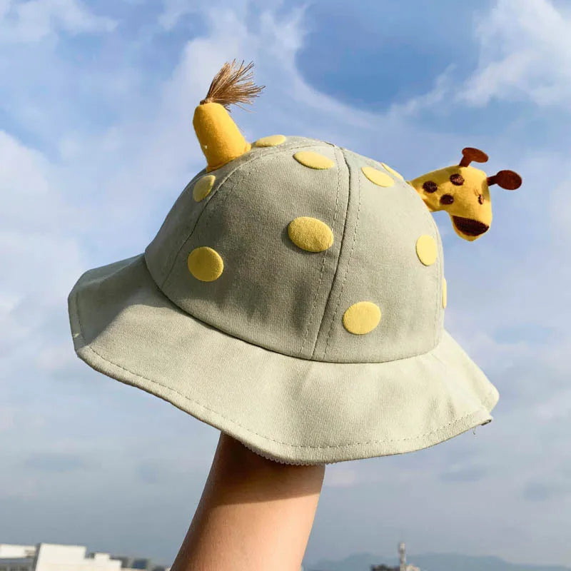 Cute Cotton Baby Bucket Hat for Kids Summer Outdoor Fun
