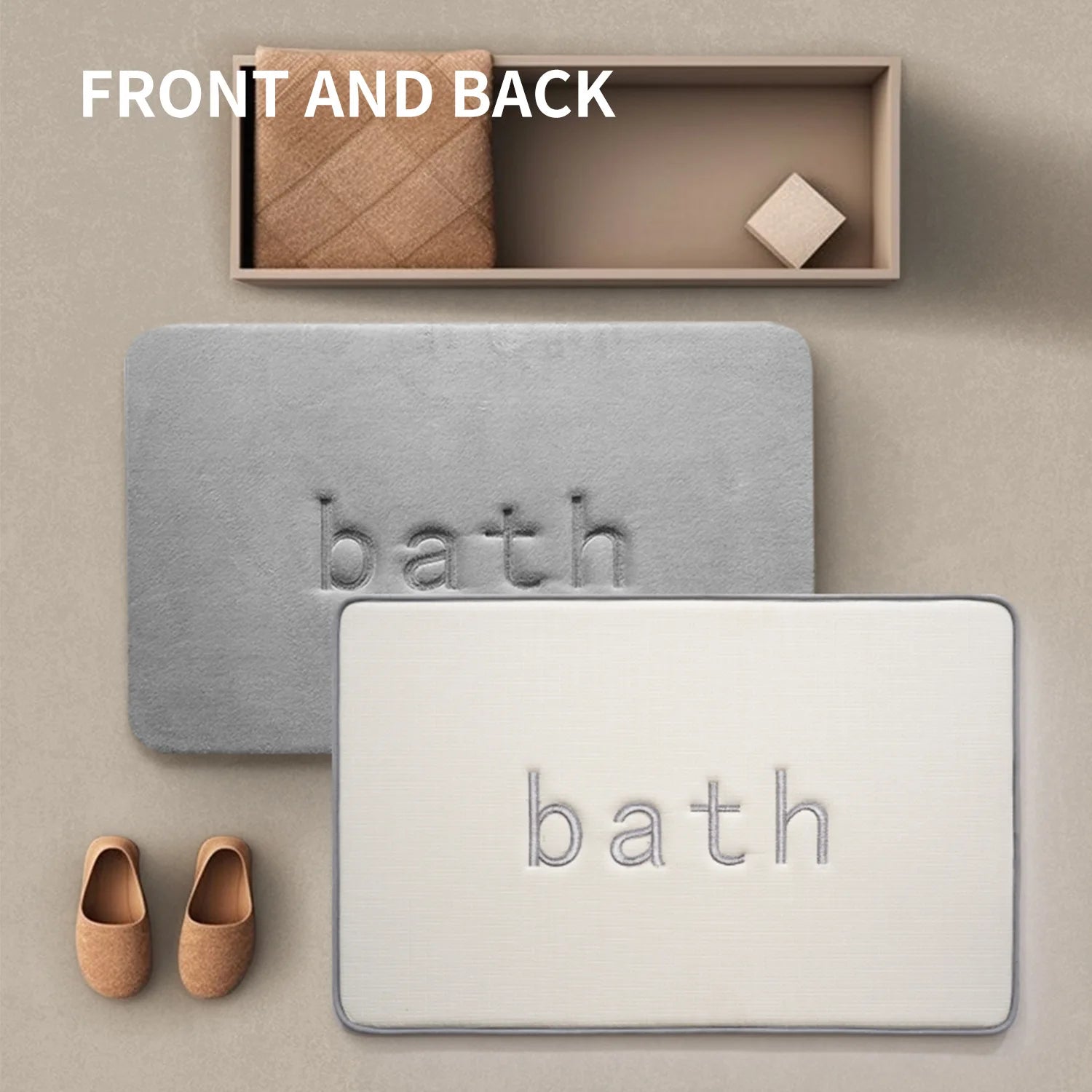 Super Soft Foam Bath Mat for Bathroom Modern Style