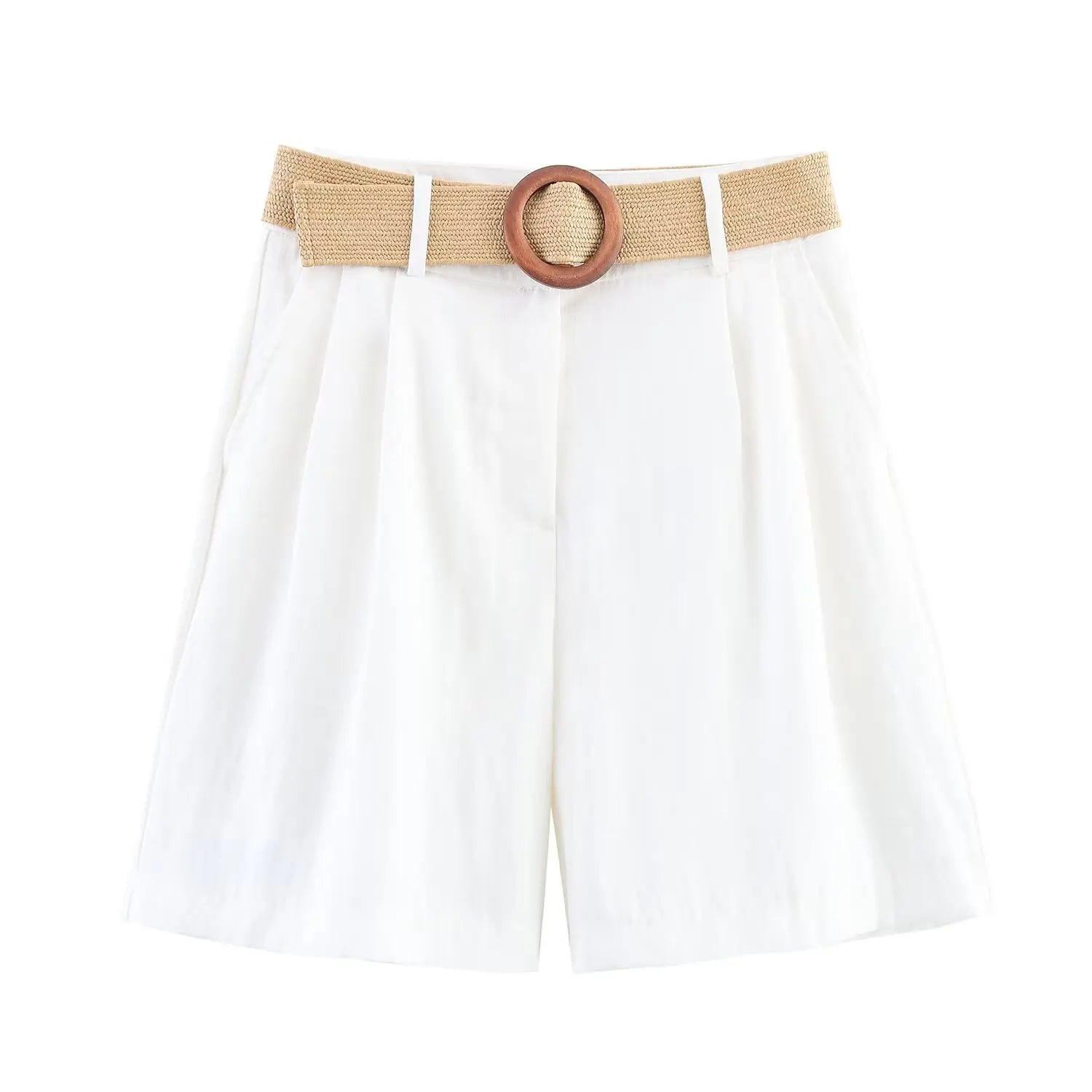 Y2K High Waist Baggy Shorts for Women with Belt