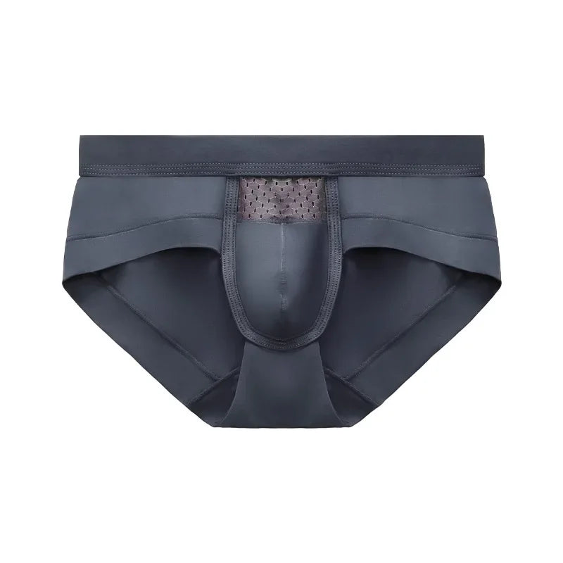 Men's Modal Low-rise Triangle Briefs with U-Pouch Design