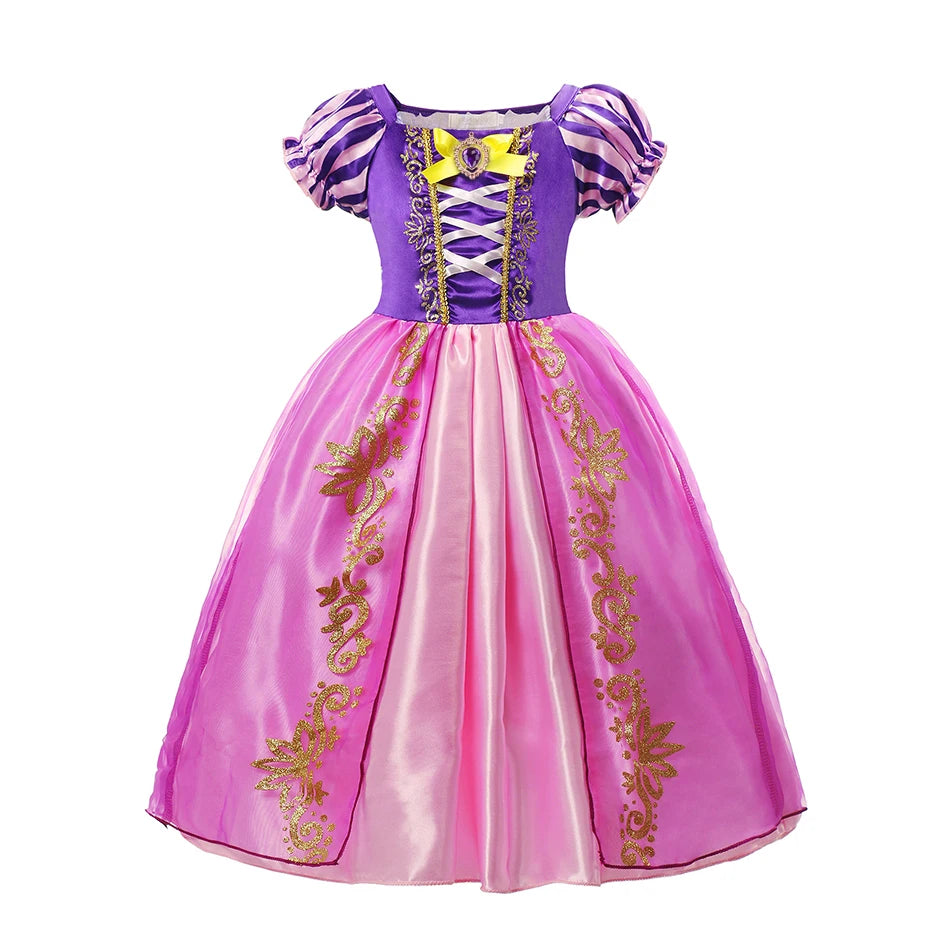 Girls Rapunzel Princess Costume for Kids Birthday Parties