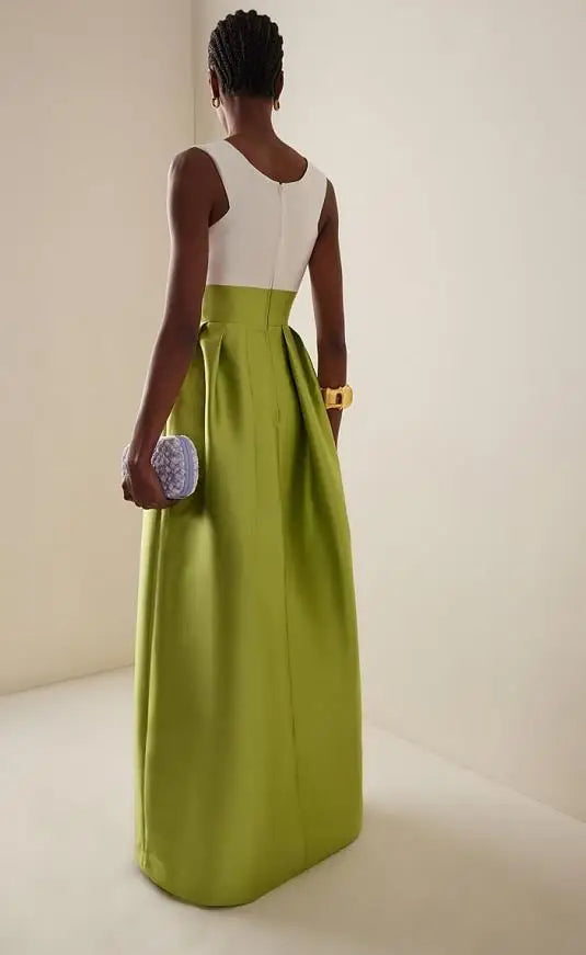 Elegant Deep V-Neck Sleeveless Party Dress for Women