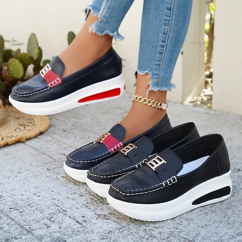 Women's Slip-On Vulcanized Sneakers for Casual Walking