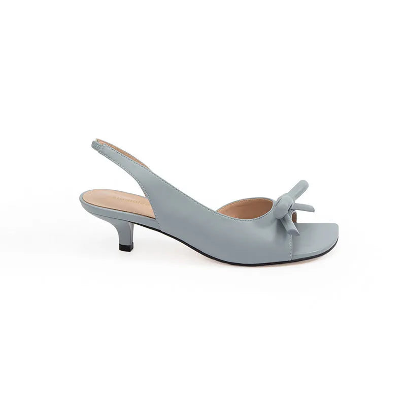 KLYH Elegant High Heeled Sandals for Women with Butterfly Knot