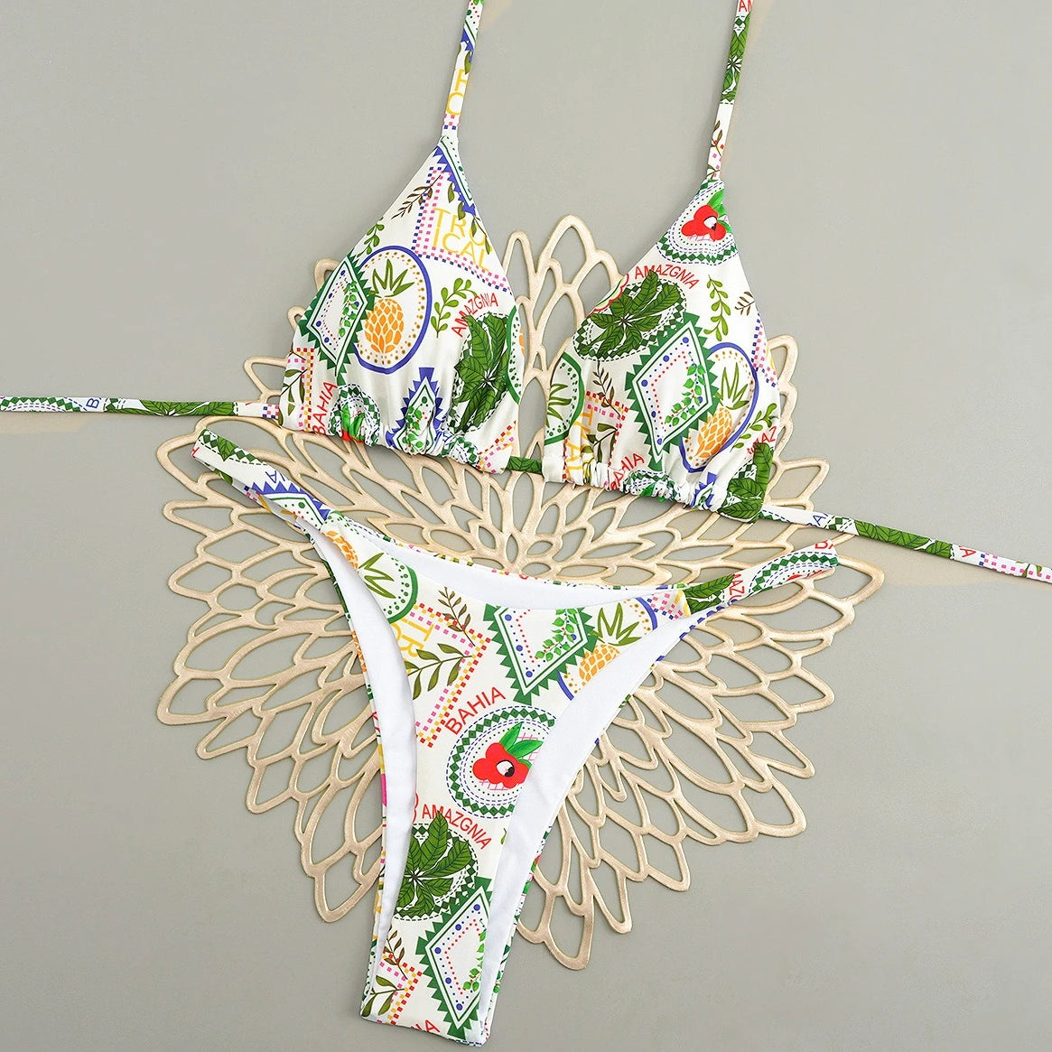 2026 Polyester Sexy Brazilian Bikini Set for Women