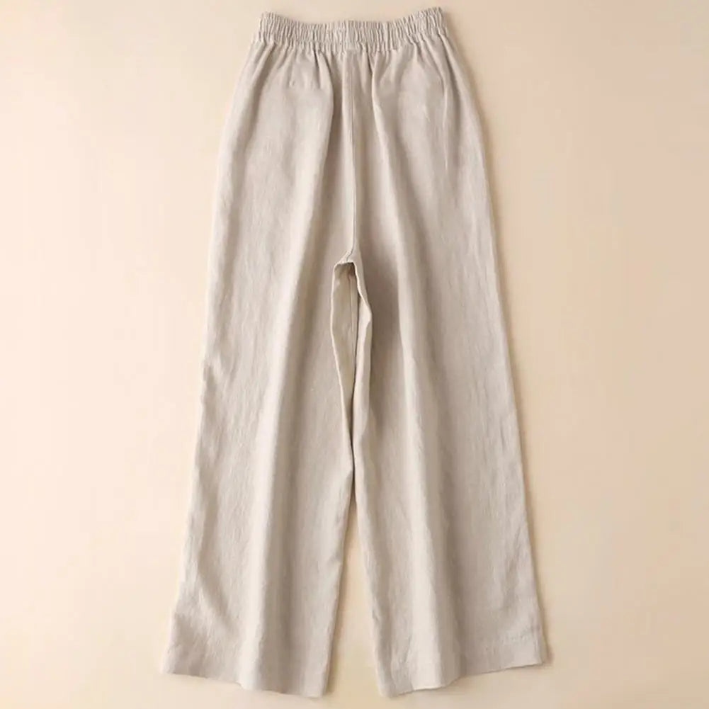 Lightweight Cotton Linen Summer Pants for Women