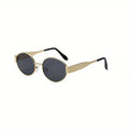 Trendy Oval Sunglasses for Women in Alloy Frame