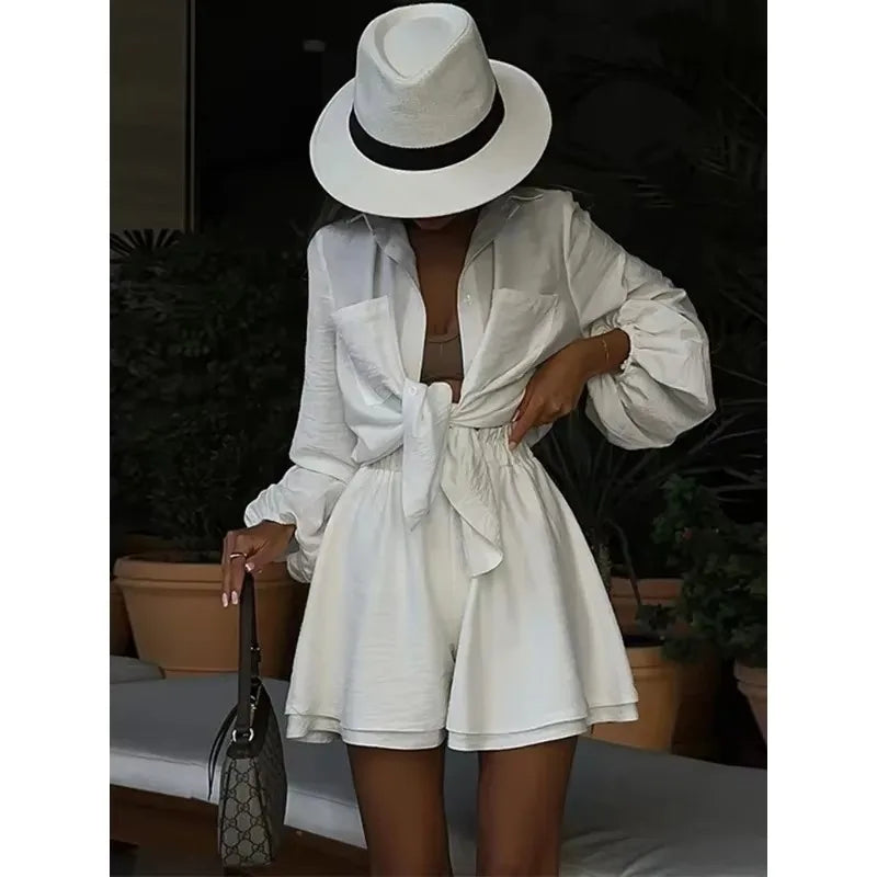 SITMCF Casual Loose Women's Summer Short Set