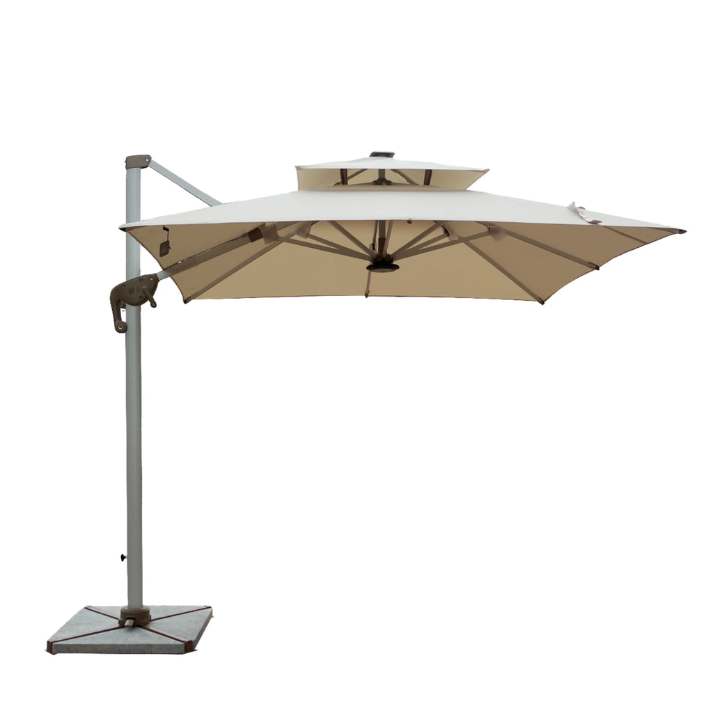 Customized Aluminum Outdoor Sun Umbrella for Garden and Patio