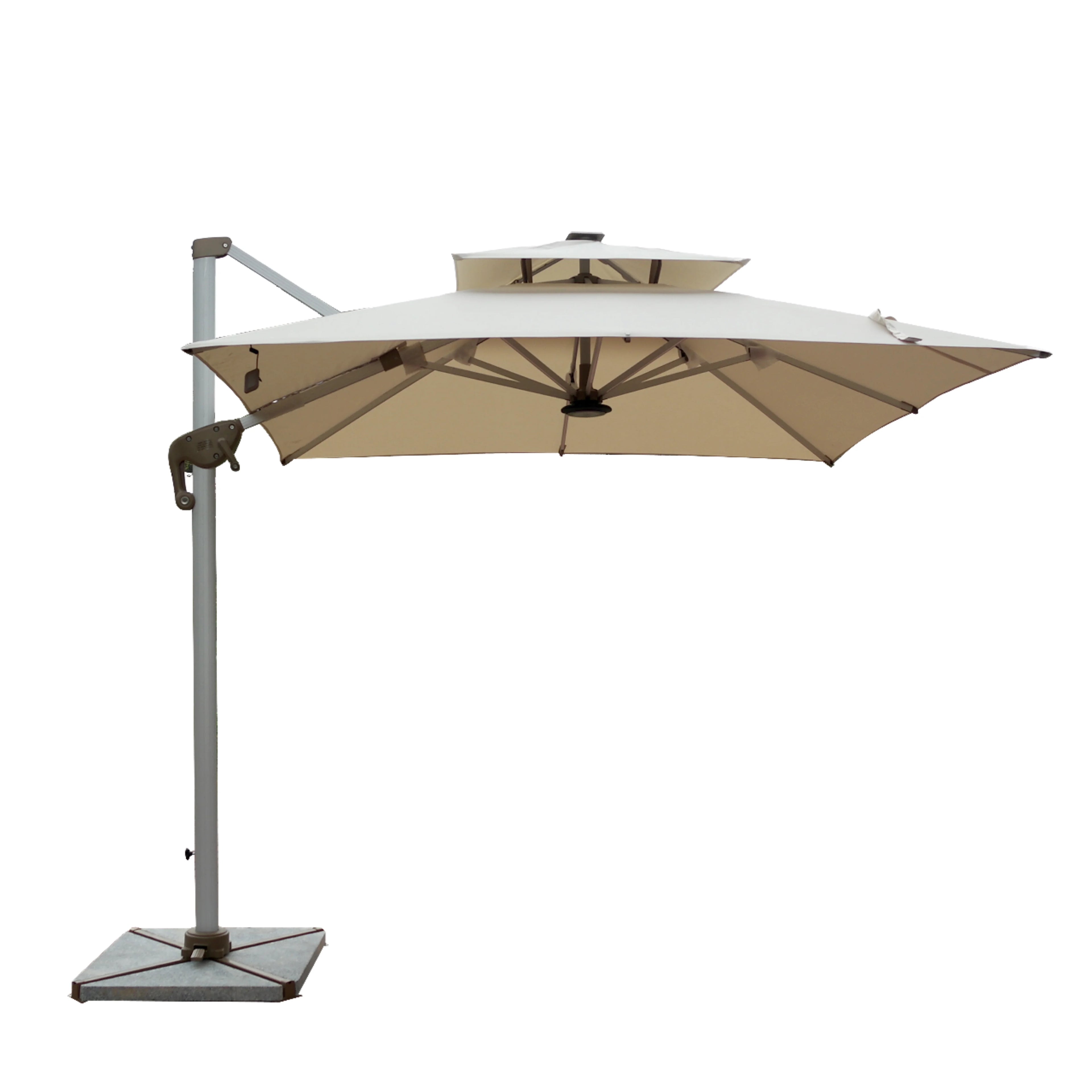 Customized Aluminum Outdoor Sun Umbrella for Garden and Patio