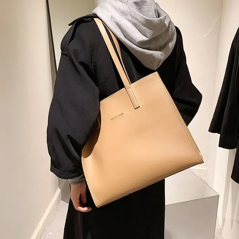 Luxury PU Leather Women's Tote Bag for Casual Use