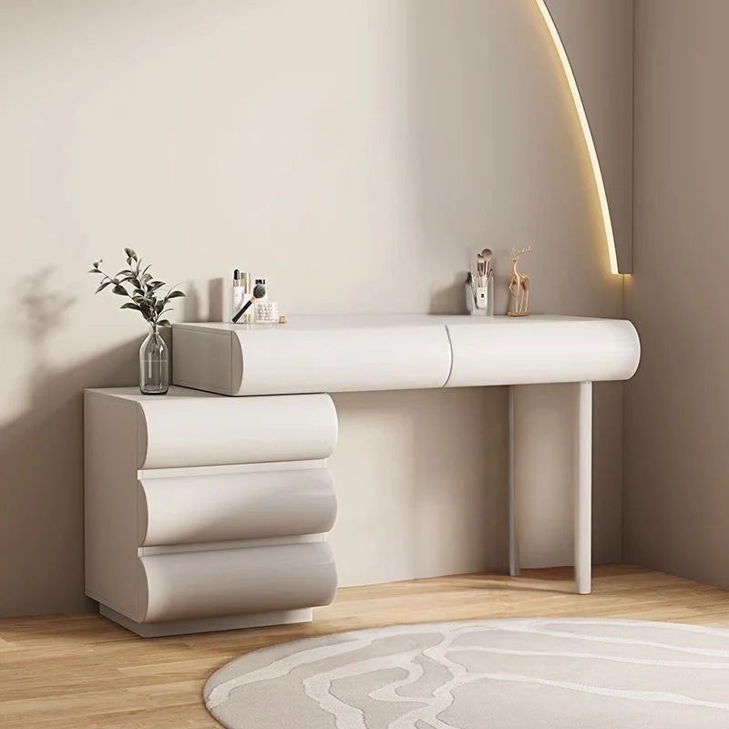 Modern White Wooden Makeup Dressing Table for Bedrooms
