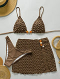 Stylish Halter Push Up Bra Bikini Set for Women in Polyester