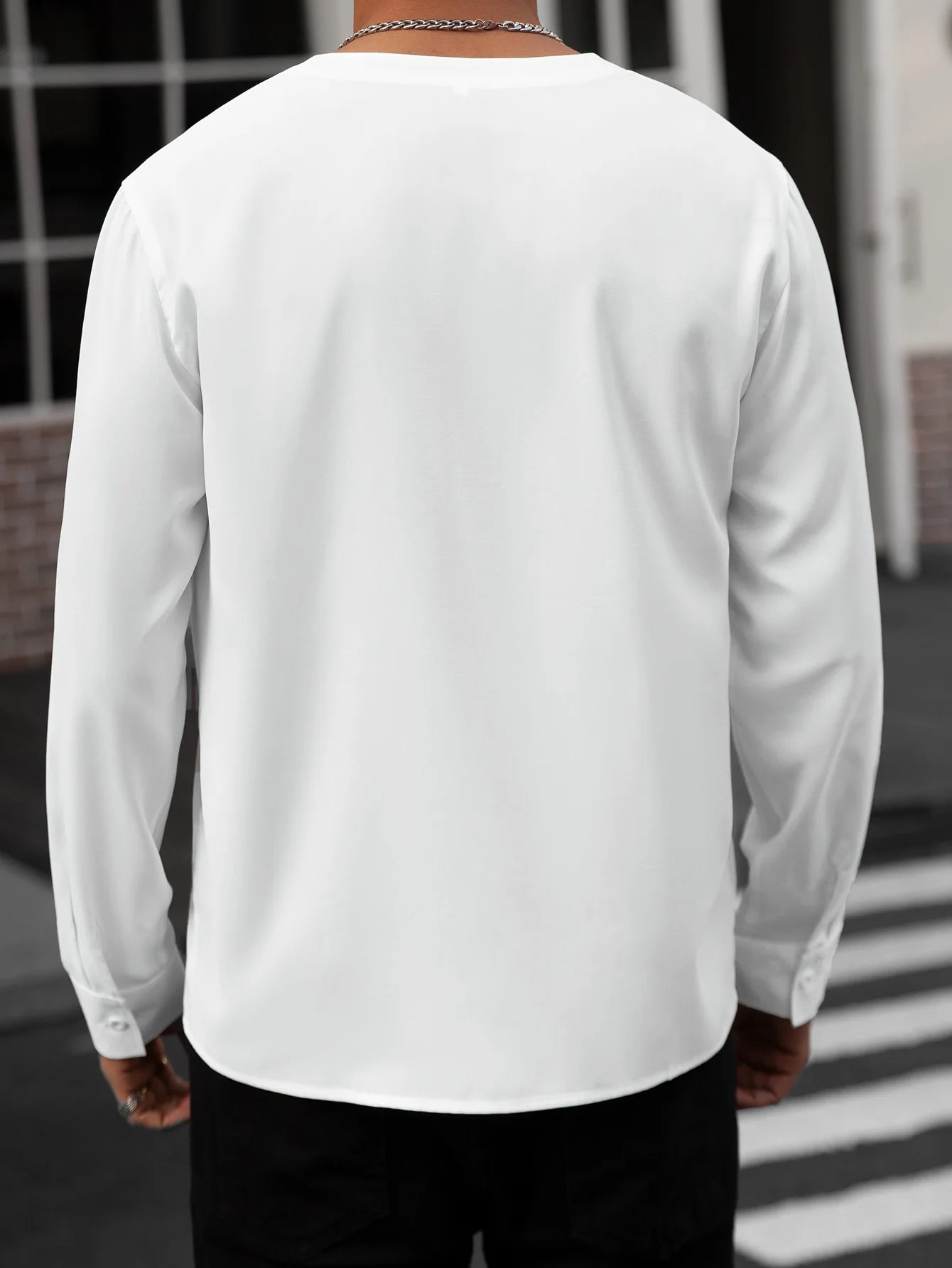Men's Casual Solid Color New Style Tops Stylish Casual Wear