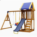 Outdoor Wooden Playhouse for Kids by Hanlin