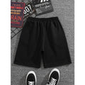 Men's Casual Black and White Shorts for Spring and Summer