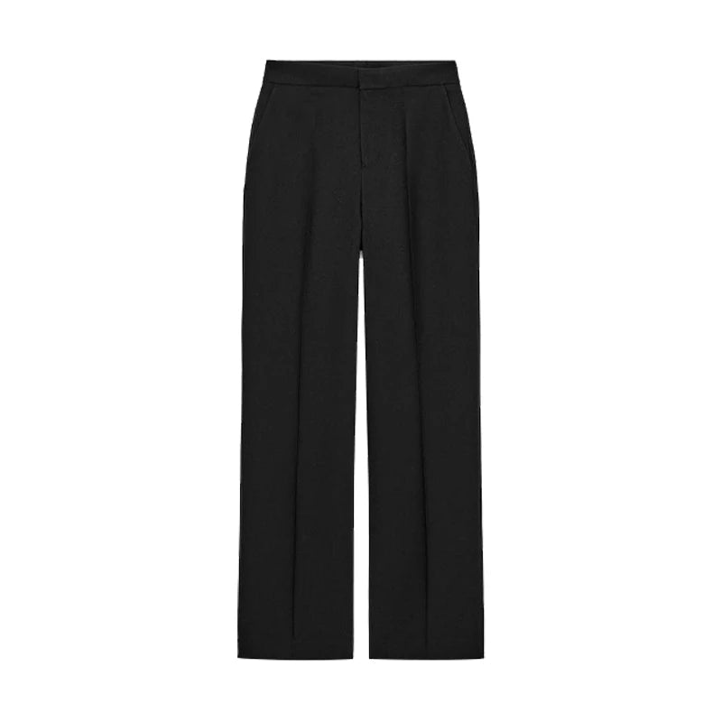Chin.Sweety Women's Feather Blazer Pants Set for Office Wear