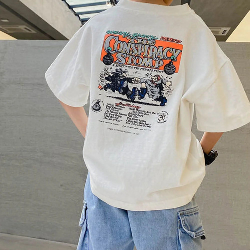Cotton Short-Sleeve T-Shirt for Boys Age 1-3 Years