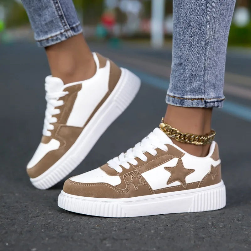 Comfortable Lace-Up Walking Sneakers for Women