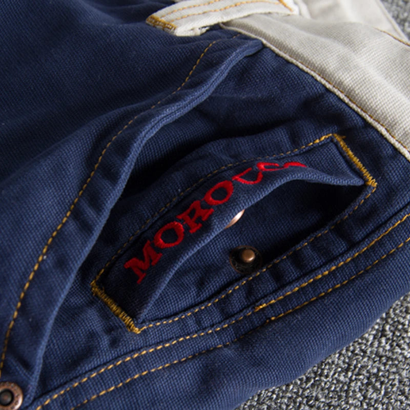Summer fashion style personality color splicing wash and do old slim men's cargo shorts multi-pocket casual pants