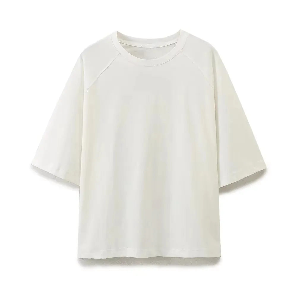 HH Women O Neck Loose Casual Short Sleeve T-Shirt