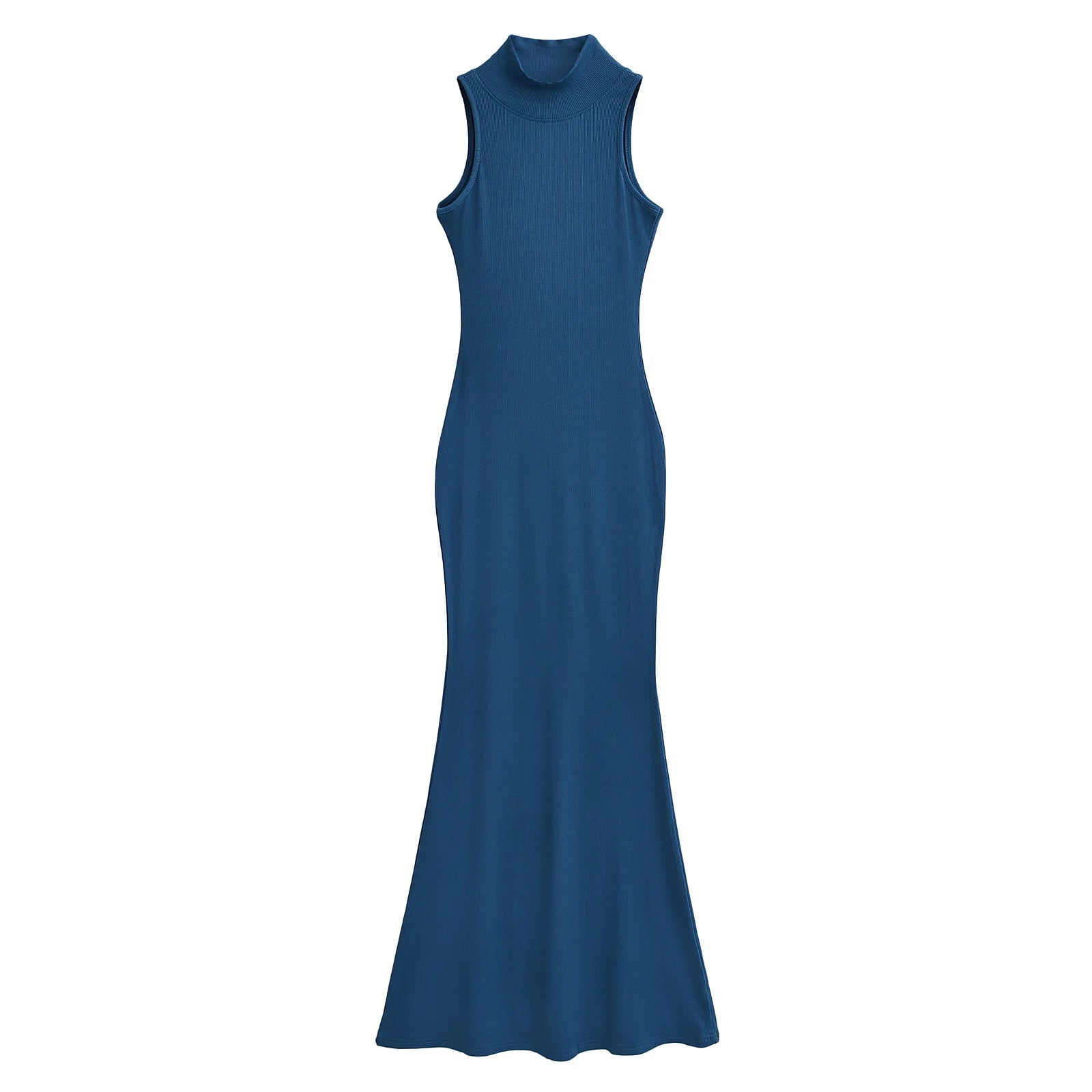 Elegant Turtleneck Knitted Bodycon Dress for Women