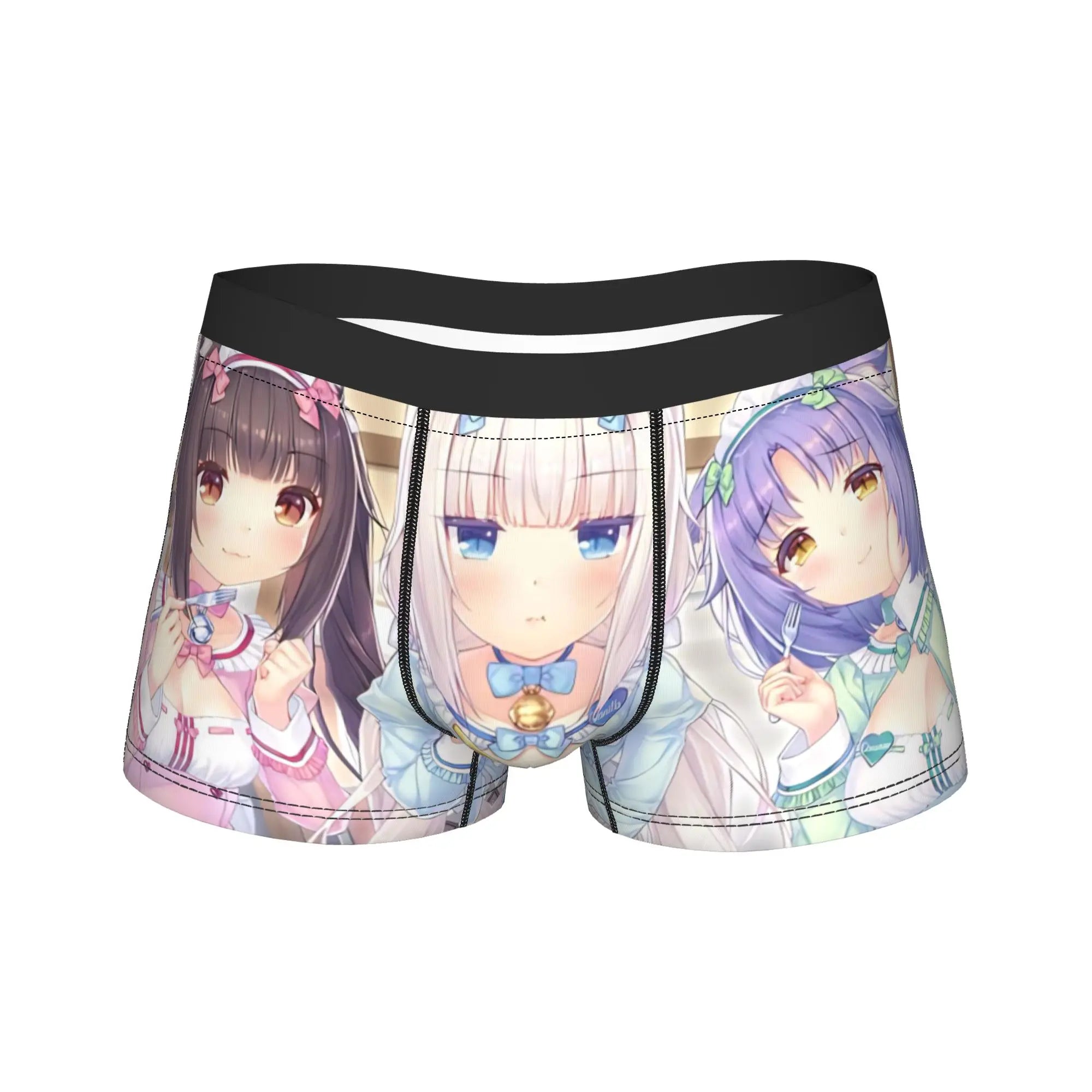 Men's Funny Cartoon Boxer Shorts Breathable Polyester Underwear