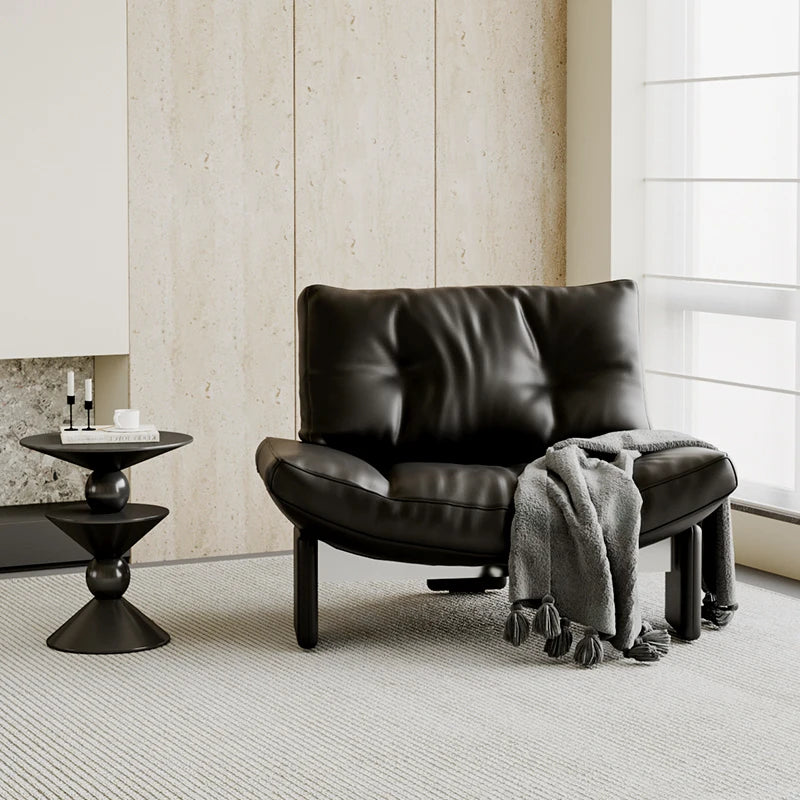 Leather Minimalist Modern Living Room Sofa by XMSJ