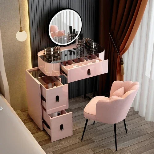 Modern Wooden Makeup Dressing Table for Girls Storage