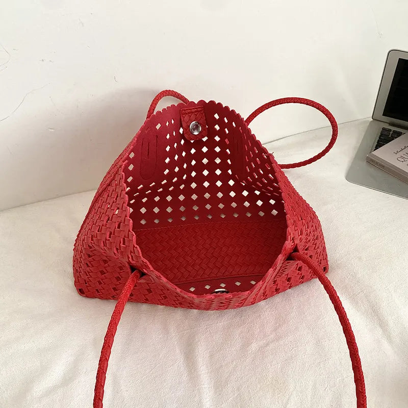 DikizFly Women's PU Leather Shoulder Bag for All Seasons