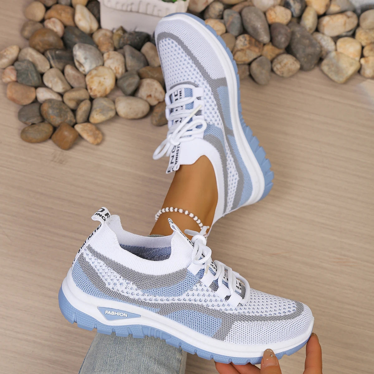 Summer 2026 Women's Casual Sneakers in Two-Color Design