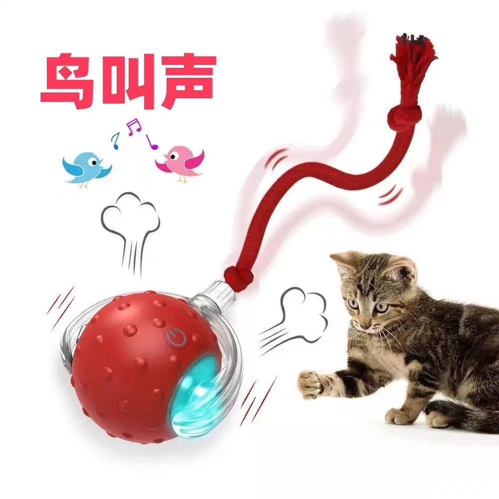 Smart Rolling Ball Cat Toy for Interactive Play and Boredom Relief