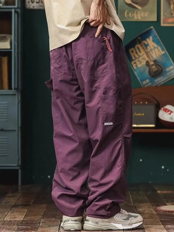 Camouflage Cargo Pants For Men  2024 Korean style Casual Tightened Nine-point Pants Men's Trendy Multiple pockets Harem Pants