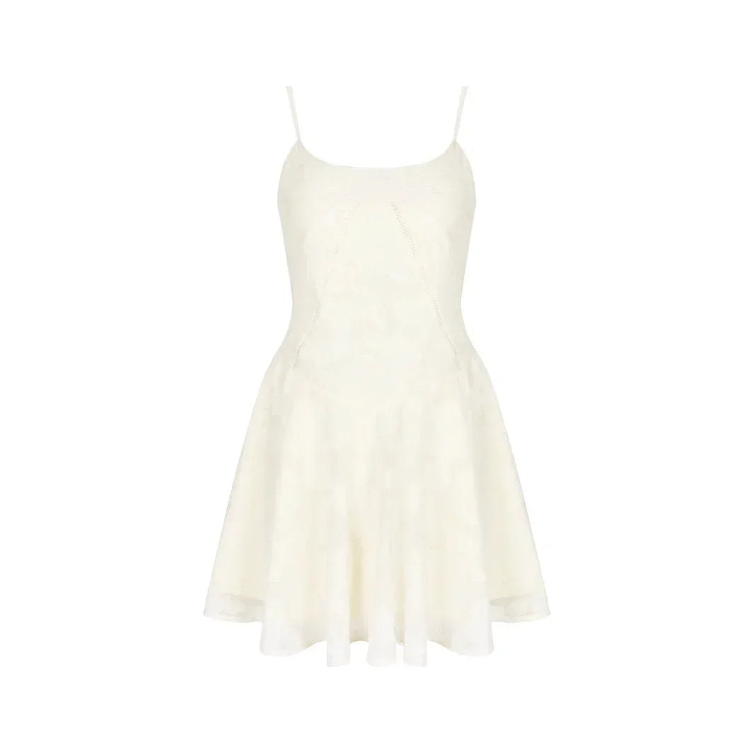 Elegant A-Line Summer Dress for Women in Silk