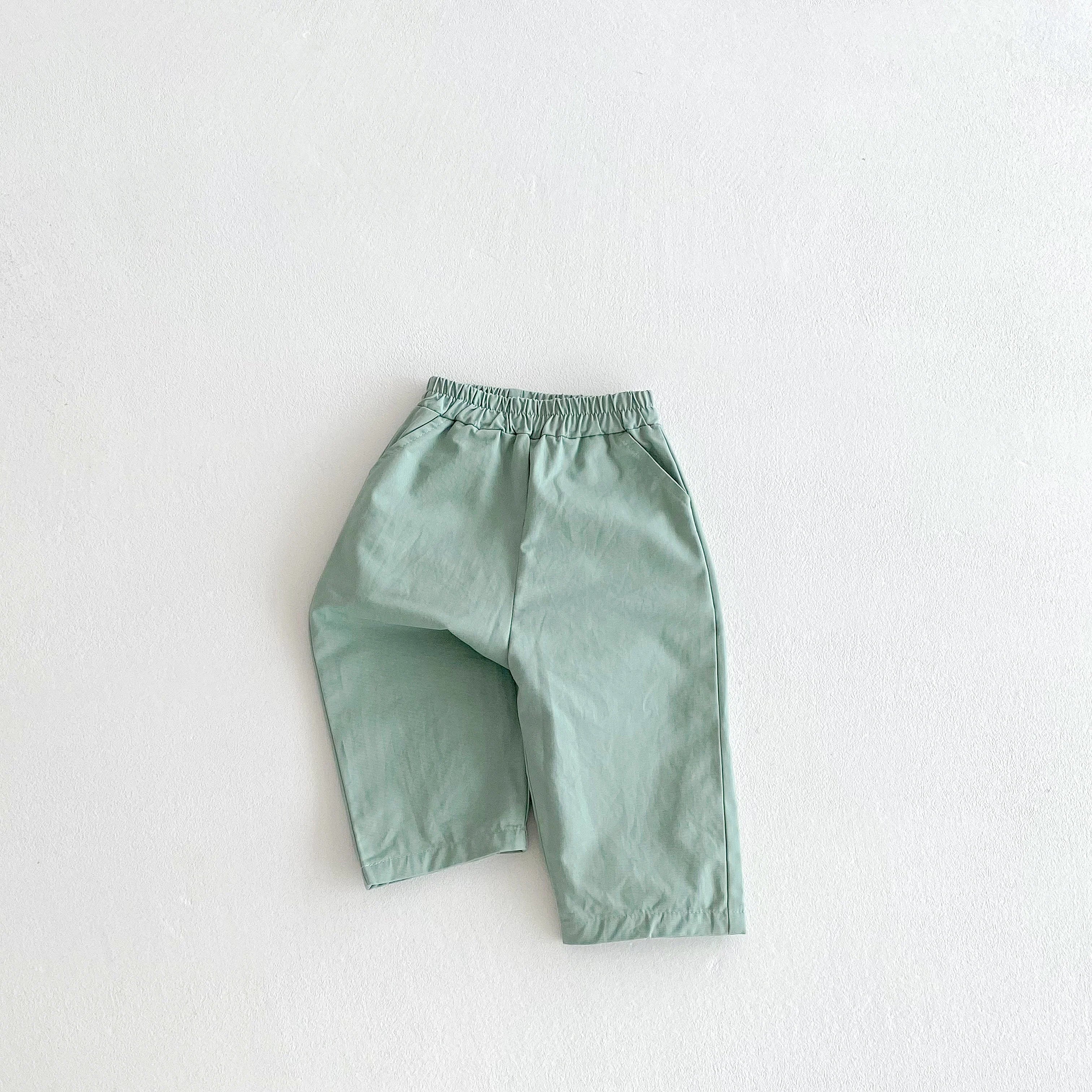 Cotton Elastic Waist Pants for Toddlers in Multiple Colors