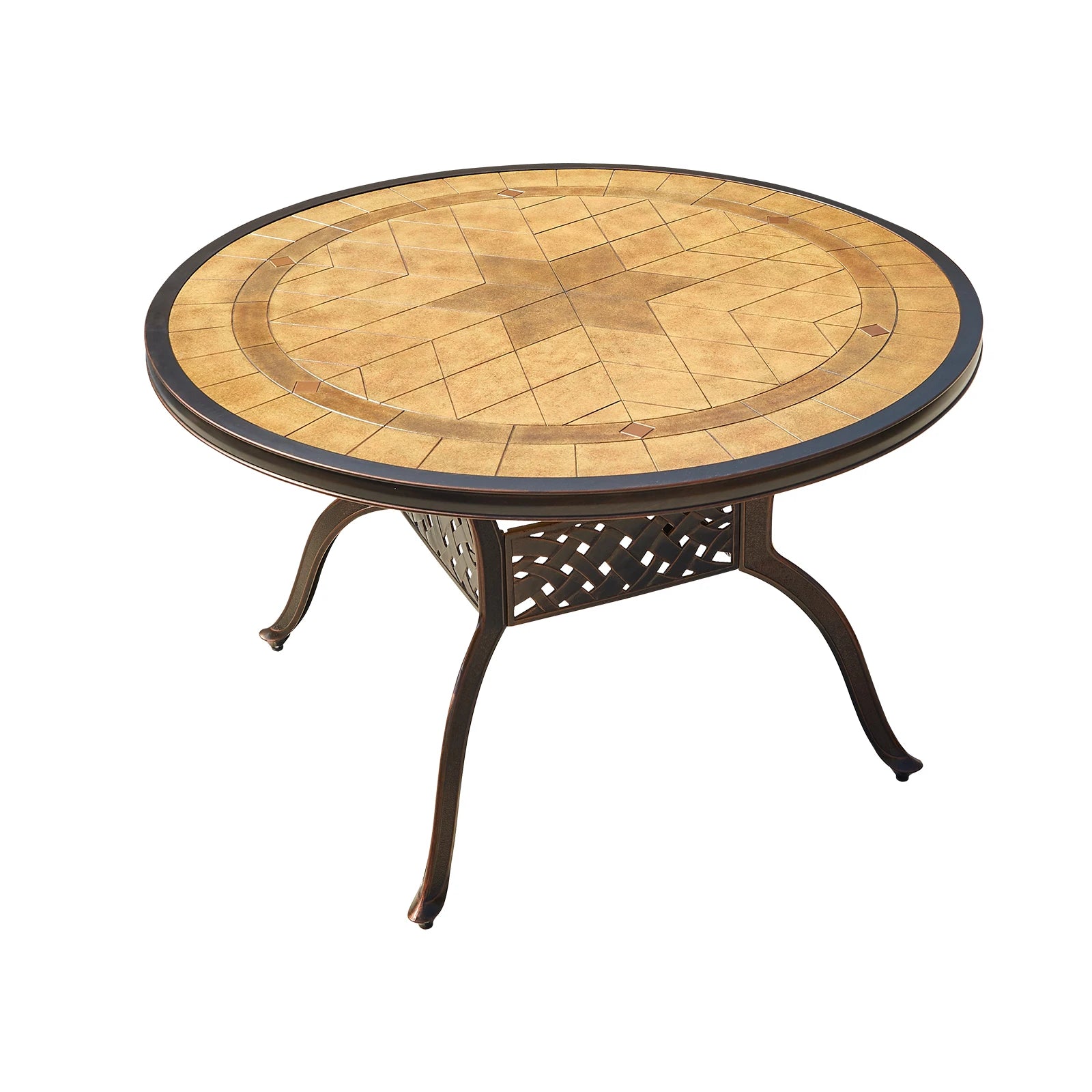 Aluminum Frame Round Bistro Table for Outdoor Dining