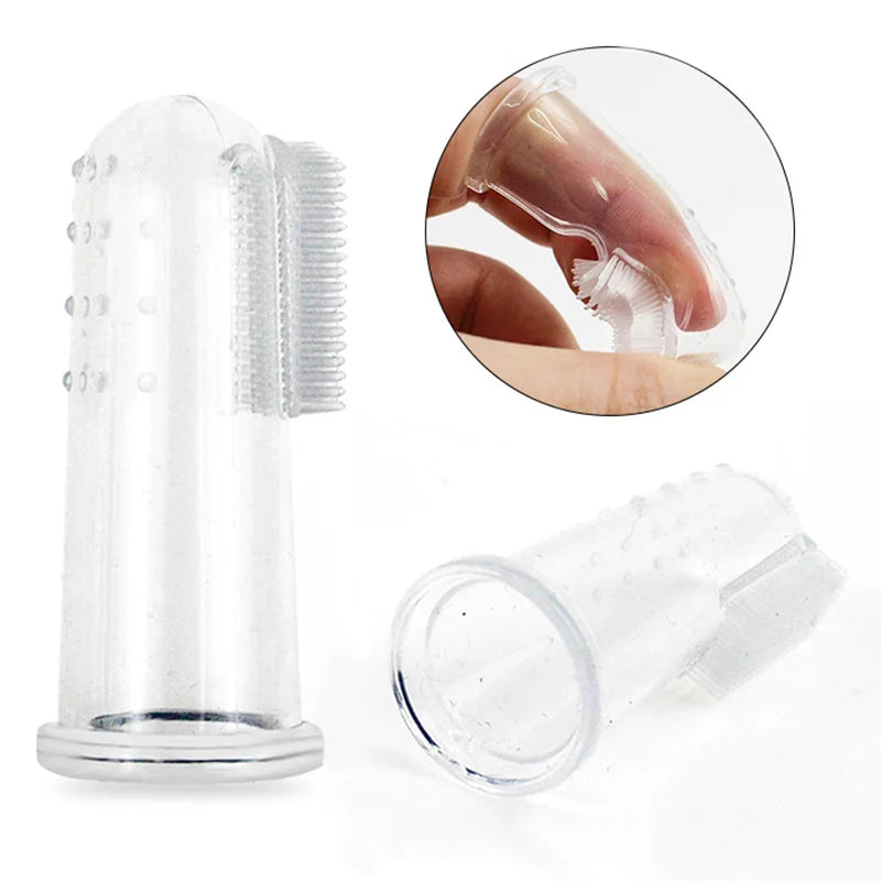 Super Soft Silicone Finger Toothbrush for Dogs and Cats