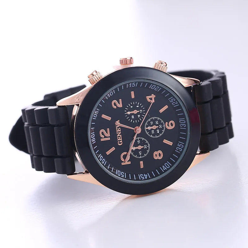 Luxury Silicone Strap Quartz Watch for Women by MALEY LifeStyle