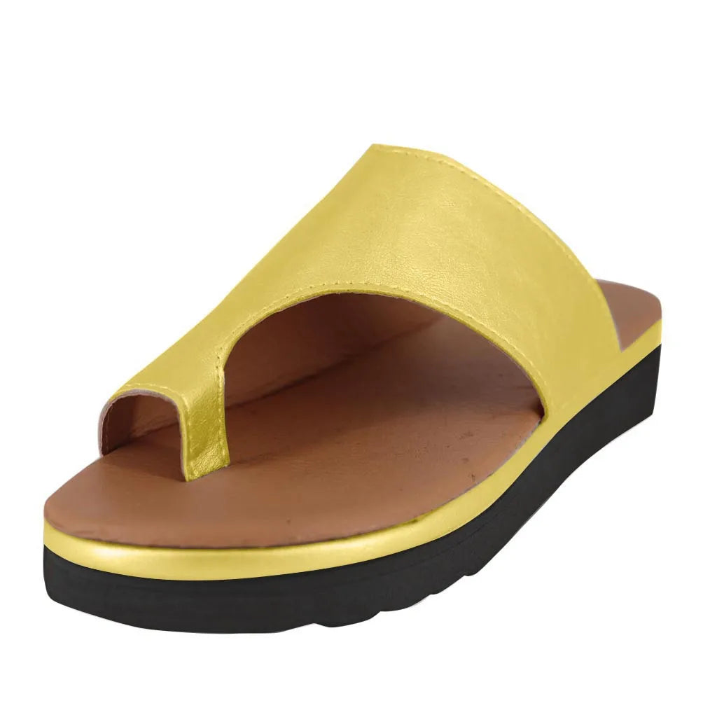YBQJOO Women's Comfy Platform Sandals in ROME Style