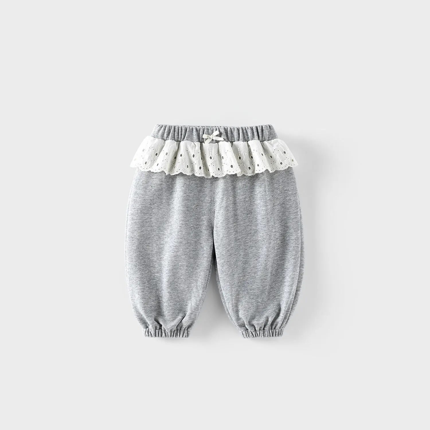 Girls' Casual Lace Sports Pants in Cotton for Autumn 2025