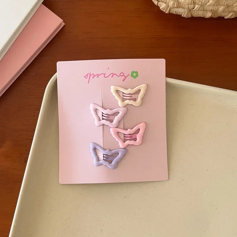 Cute Colorful Geometric Hair Clips Set for Girls