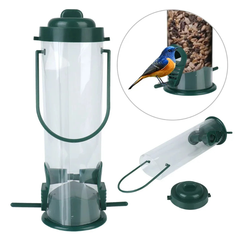 Automatic Outdoor Hanging Bird Feeder for Wild Birds