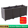 Heavy Duty Plastic 3-Tier Planter Box for Outdoor Use