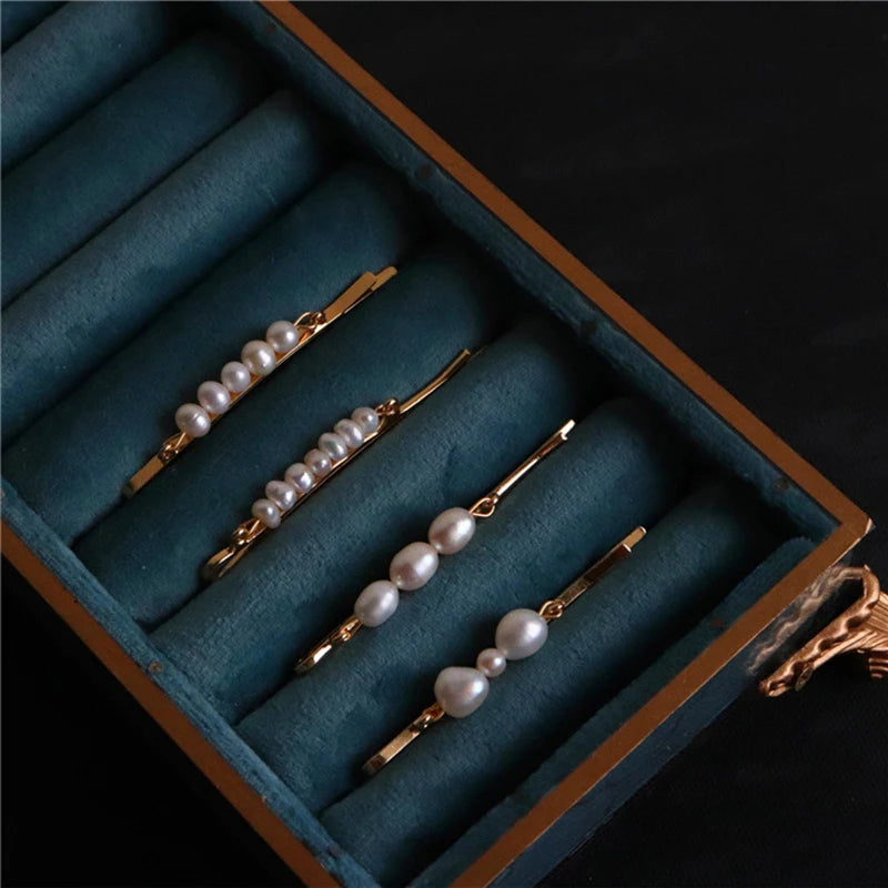 Elegant Freshwater Pearl Hairpins for Women Bridal Accessories
