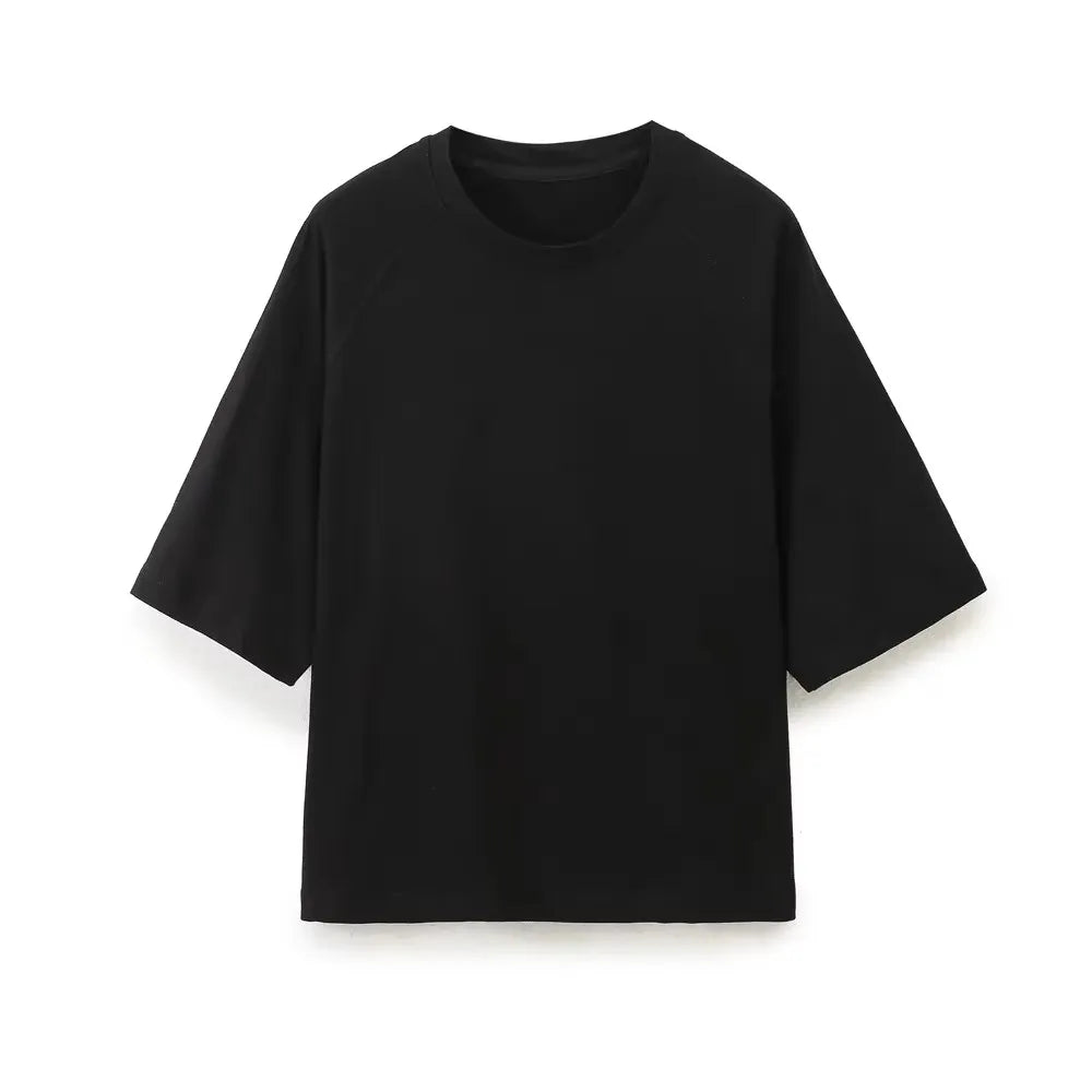 HH Women O Neck Loose Casual Short Sleeve T-Shirt