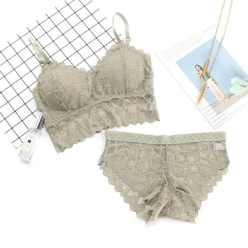 Lace Push-up Bra and Panty Set for Women by MALEY LifeStyle