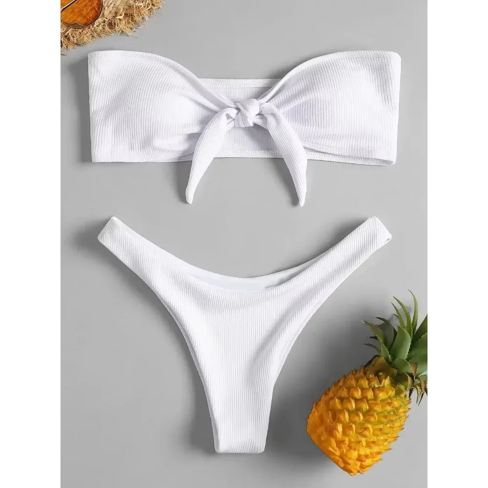 Low Waisted Thong Bikini Bottoms for Women by MALEY LifeStyle