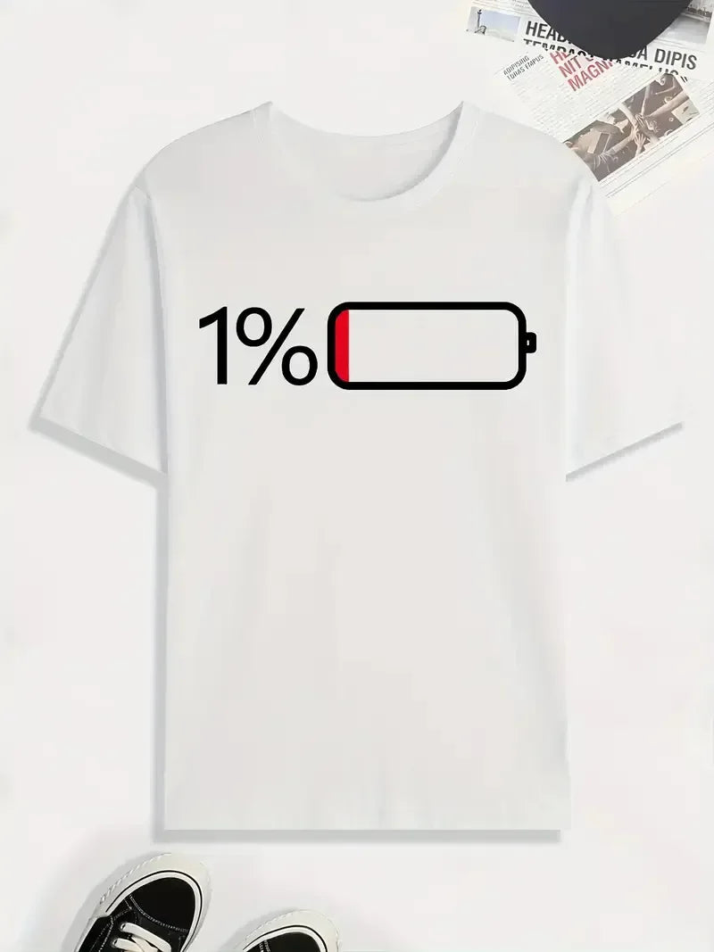 Men's Casual Short-Sleeved Graphic T-Shirt for Streetwear