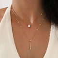 Trendy Heart Zircon Pendant Necklace for Women Party Wear