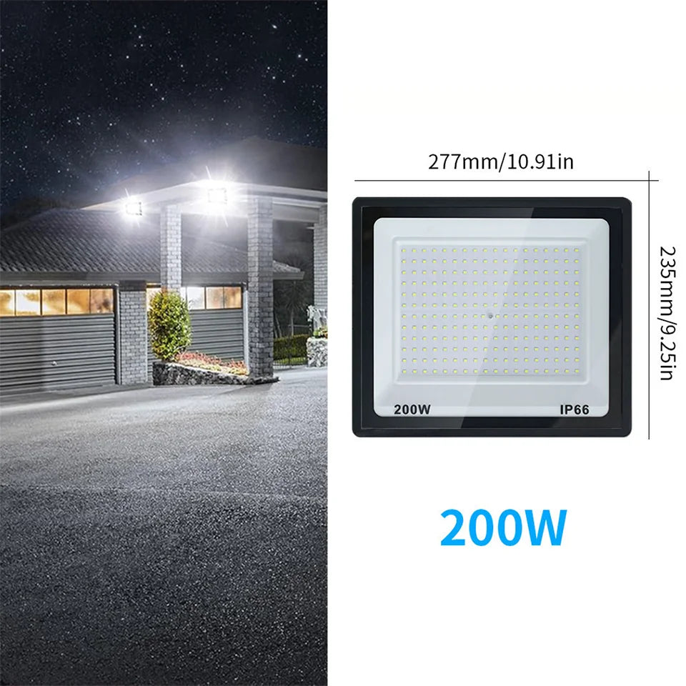Aluminum LED Floodlights for Outdoor Garden and Garage Use